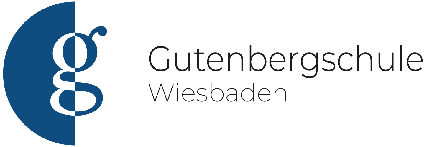 Gutenbergschule Wiesbaden Logo Wort-Bildmarke